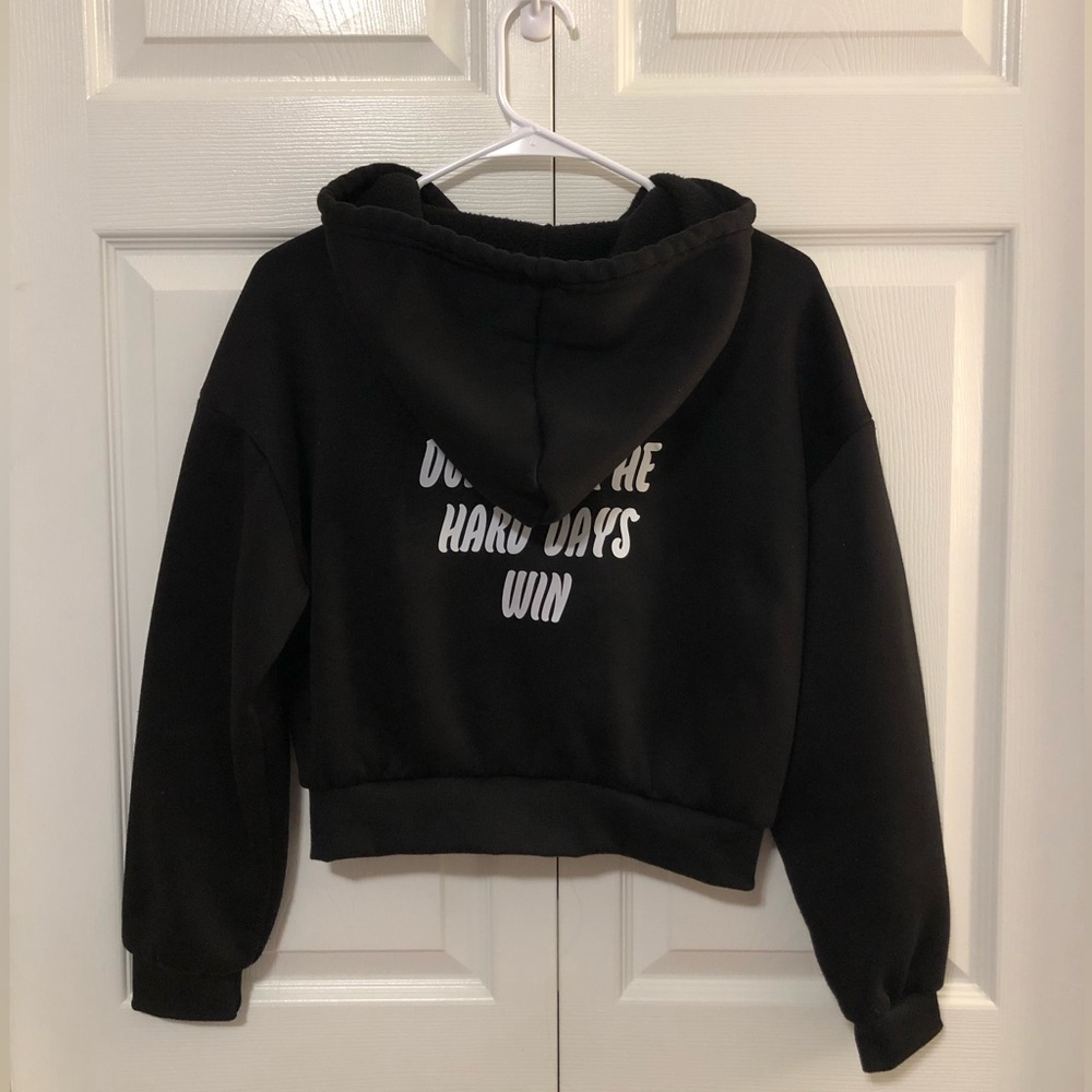 Black Women's Hoodie Sweater - Picture 5 of 5